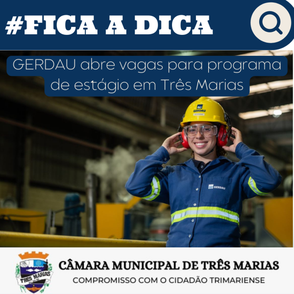 FICA A DICA GERDAU abre vagas para programa de estágio em Três Marias