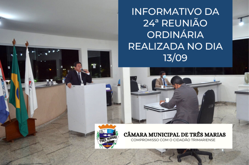 Informativo da 24ª Reunião Ordinária realizada no dia 13/09
