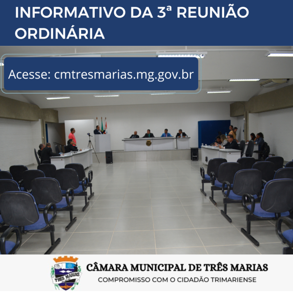 INFORMATIVO DA 03ª REUNIÃO ORDINÁRIA REALIZADA EM 30/01/2023