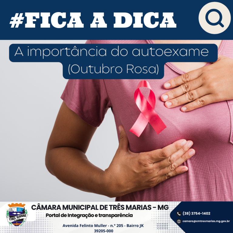 #FICA A DICA: A importância do autoexame (Outubro Rosa)