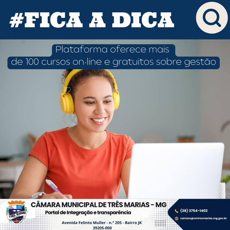 #FICA A DICA: Plataforma oferece mais de 100 cursos on-line e gratuitos sobre gestão 