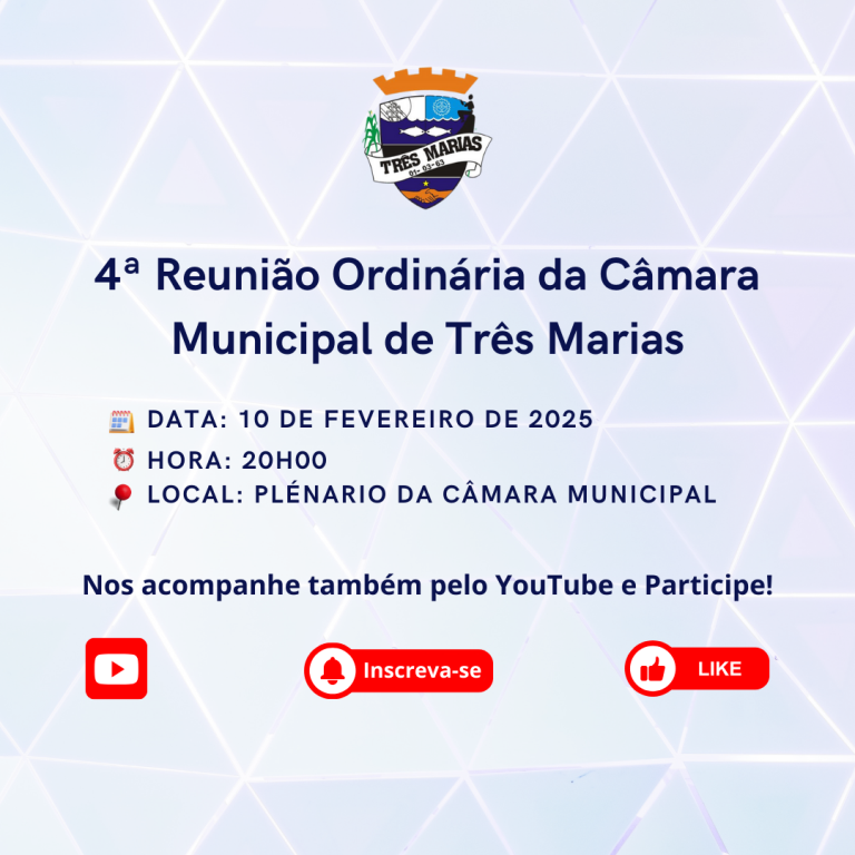 ACOMPANHE A 4ª REUNIÃO ORDINÁRIA 