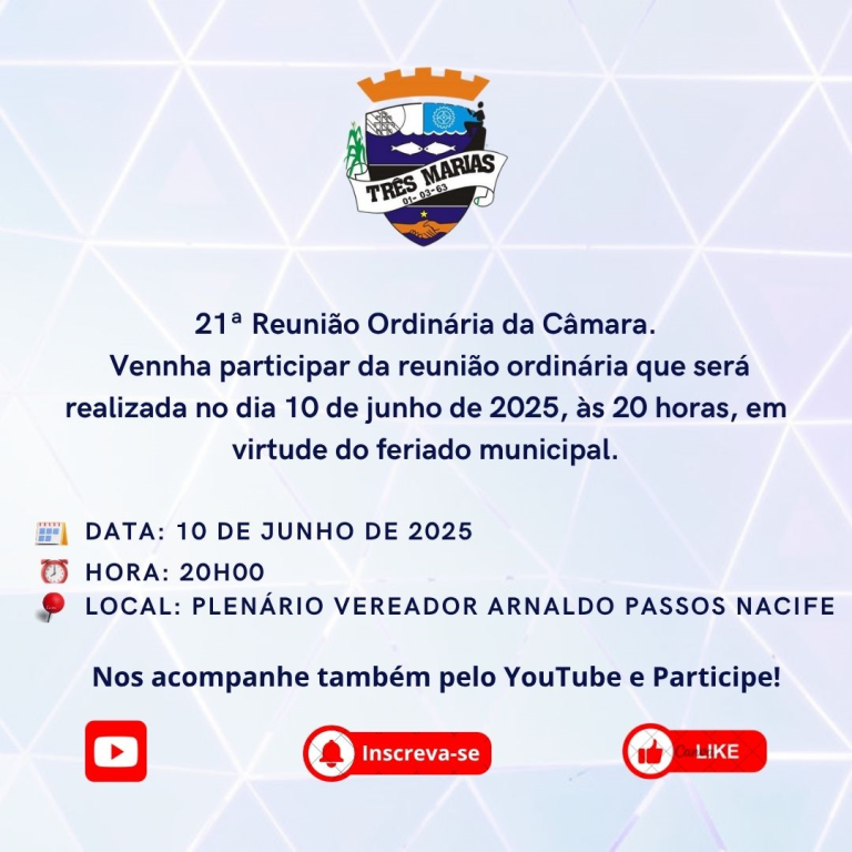 INFORMATIVO DA 21ª REUNIÃO ORDINÁRIA - 10-06-2025